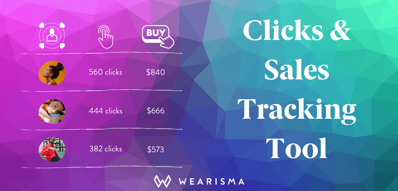 clicks and sales tracking influencer marketing wearisma
