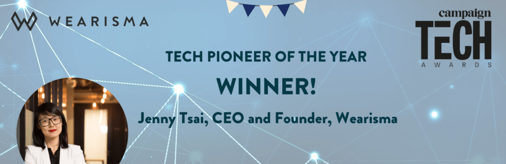 Winner! Wearisma’s CEO Jenny Tsai wins Tech Pioneer of The Year Award