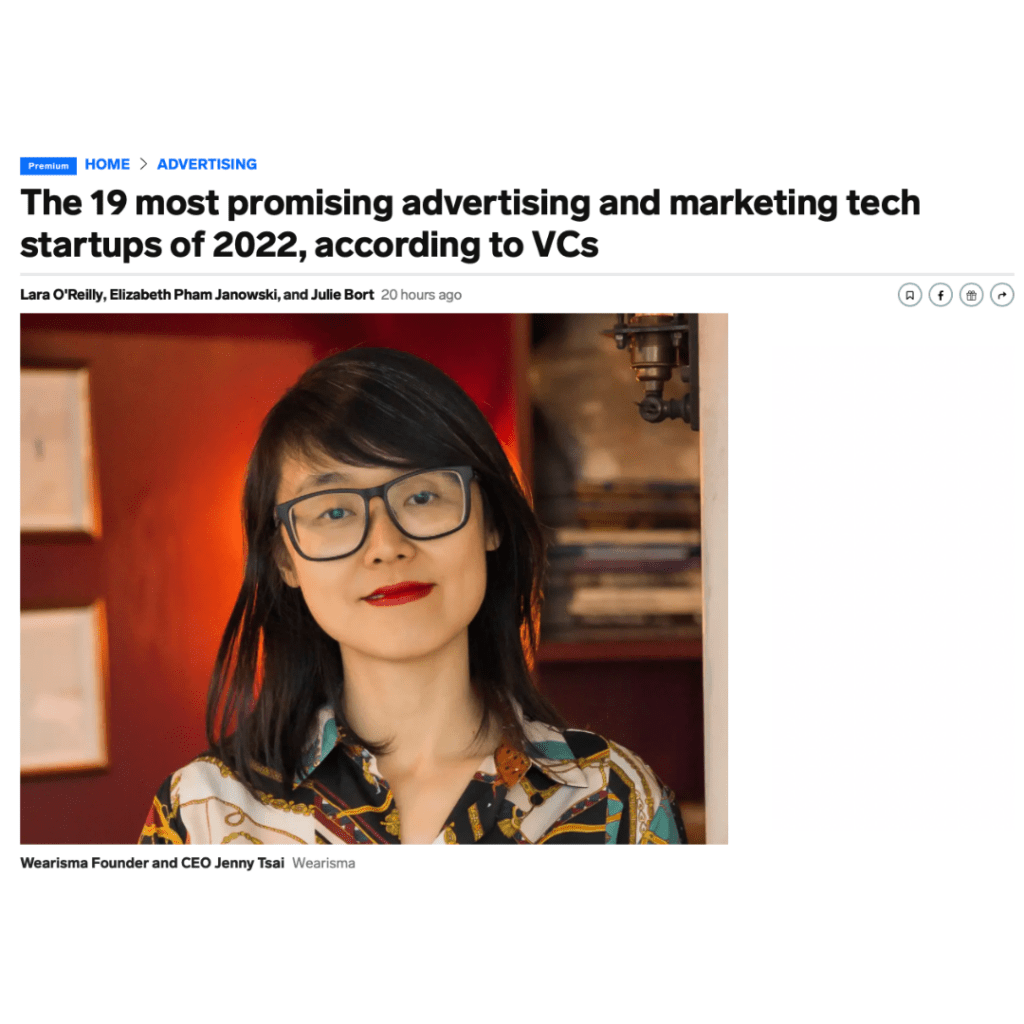 Business Insider names WeArisma one of the most promising marketing and advertising companies according to VC’s