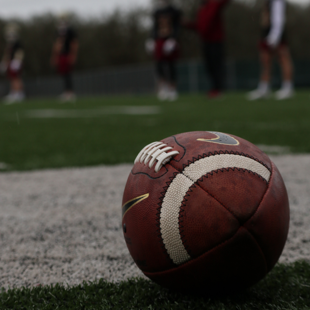 Super Bowl 2023, American football on a pitch 