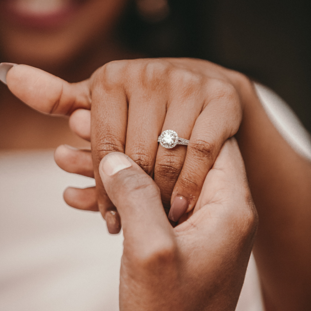 Engagement ring, proposal on Valentine's Day