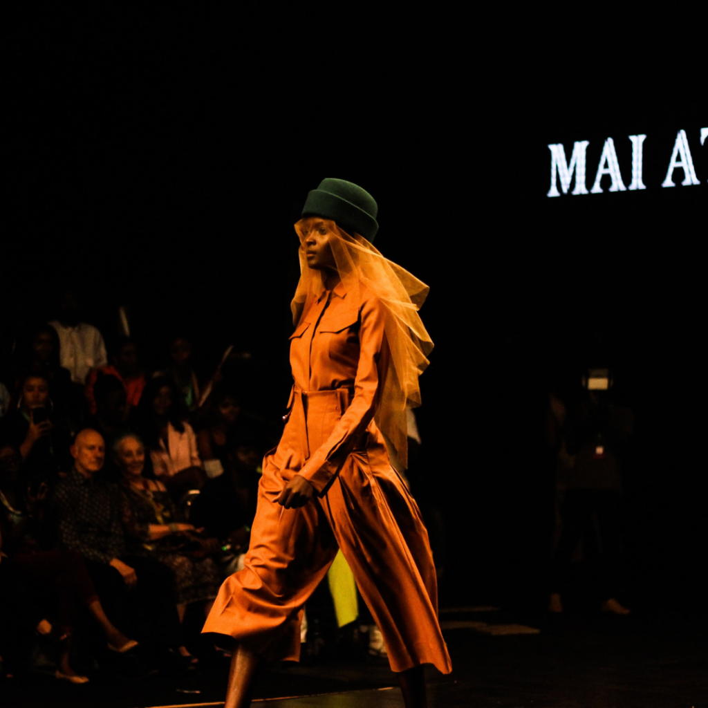 Model walking in Milan Fashion Week