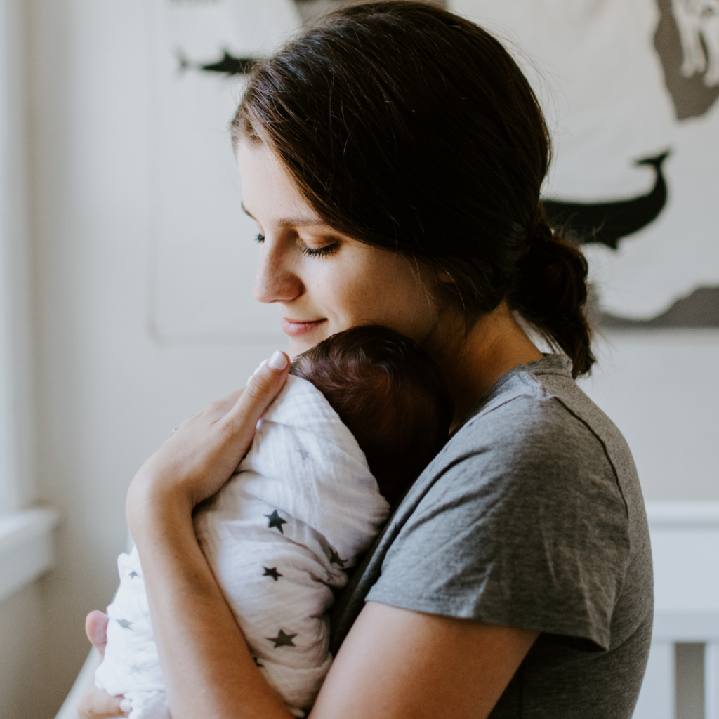 Mother and her baby on Mother's Day