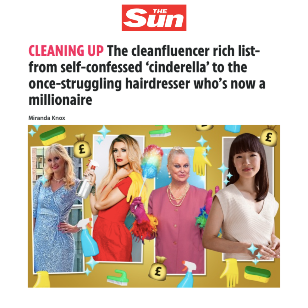 WeArisma in The Sun featuring the top British cleanfluencers