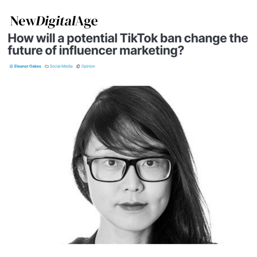 WeArisma CEO in New Digital Age discussing the possible impact of a TikTok ban on influencer marketing