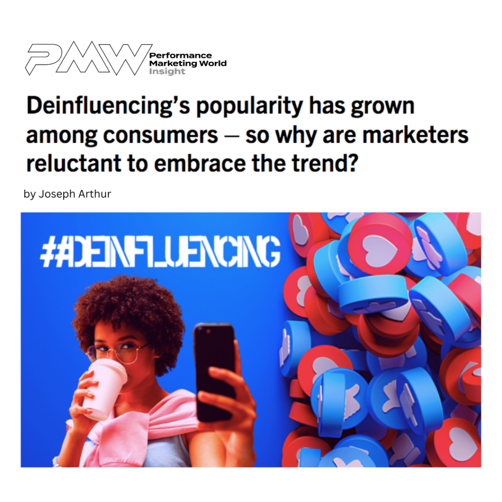 WeArisma CEO in PMW on the De-Influencing trend