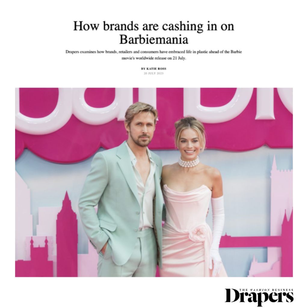 WeArisma in Drapers on successful Barbie x Brand x Influencer Collaborations