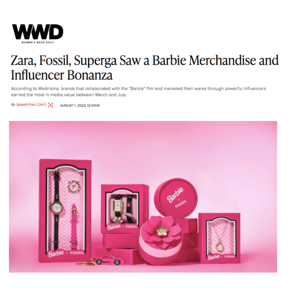 WeArisma in WWD on Barbie, fashion brand and influencer collaborations