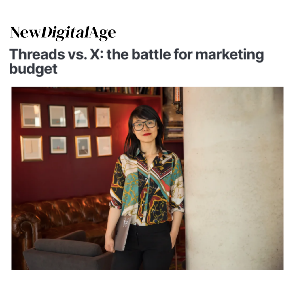 WeArisma CEO in New Digital Age on the battle for marketing budget between Threads and X