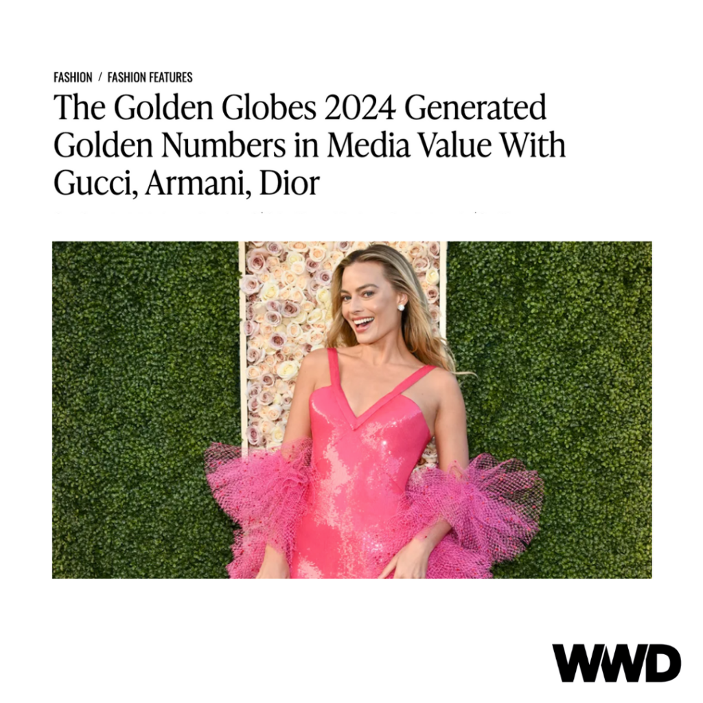 WeArimsa in WWD On the Most Influential Luxury Brands at The Golden Globes