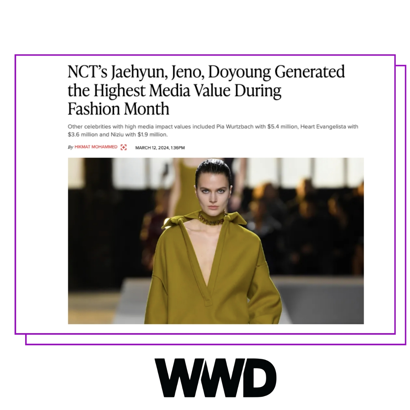 WeArisma in WWD on the Top Luxury Brands and Moments at London, Milan and Paris Fashion Week 