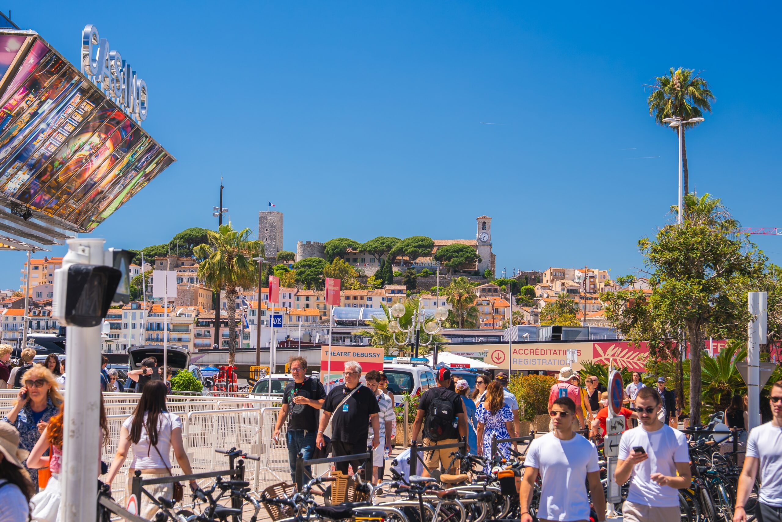 Image of people in Cannes, France